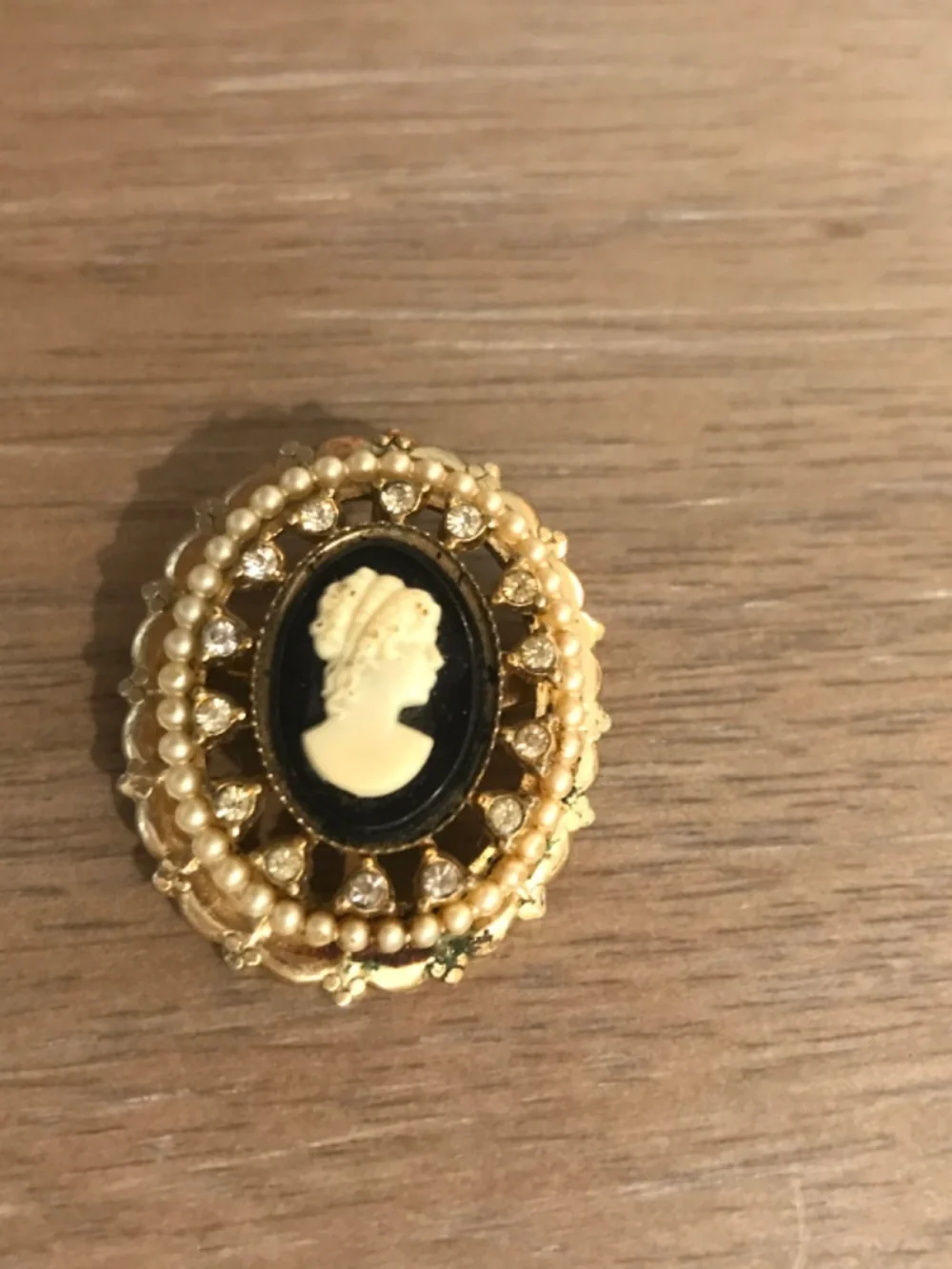 Antique Coro Cameo Brooch